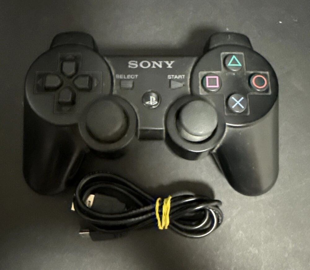 Sony PS3 DualShock 3 Wireless Video Game Controller Black OEM Tested